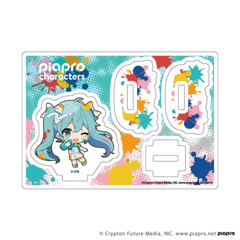 『ピアプロキャラクターズ』ゆらゆらアクリルスタンド01/初音ミク ペンキver.(ミニキャライラスト)